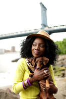 HSS-Monique, lupus patient with her dog, Mr. Chip, in Brooklyn - June 8, 2017 by John Abbott